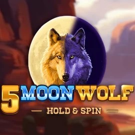 5 Moon Wolf slot logo by Apparat Gaming at GoldBet Casino5 Moon Wolf