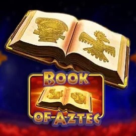 Logo of Book of Aztec from Amatic Industries at GoldBet Casino
