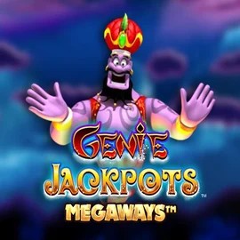 Logo of Genie Jackpots Megaways from Blueprint Gaming at GoldBet Casino