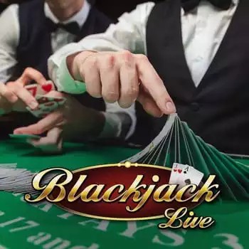 Live Blackjack logo by Evolution at GoldBet Casino